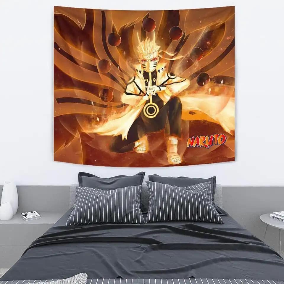Naruto Linked Mode For Anime Fan Gift Wall Decor Tapestry