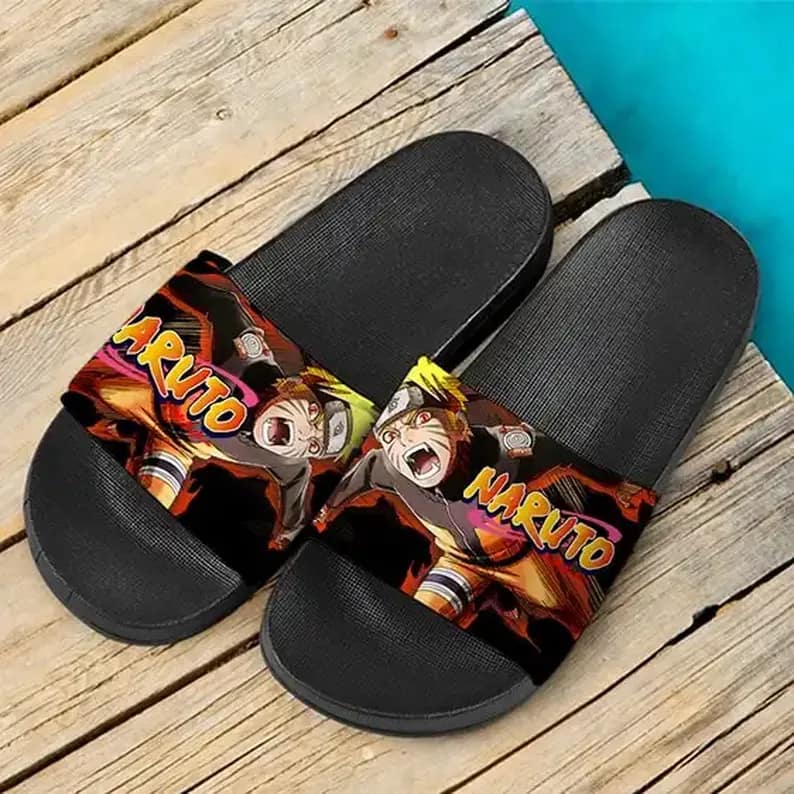 Naruto Shippuden Kyubi Chakra Slide Sandals