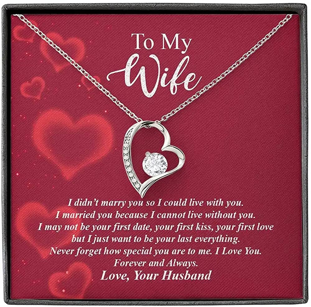 Necklace Jewelry For Women To My Wife Forever Love Personalized Gifts