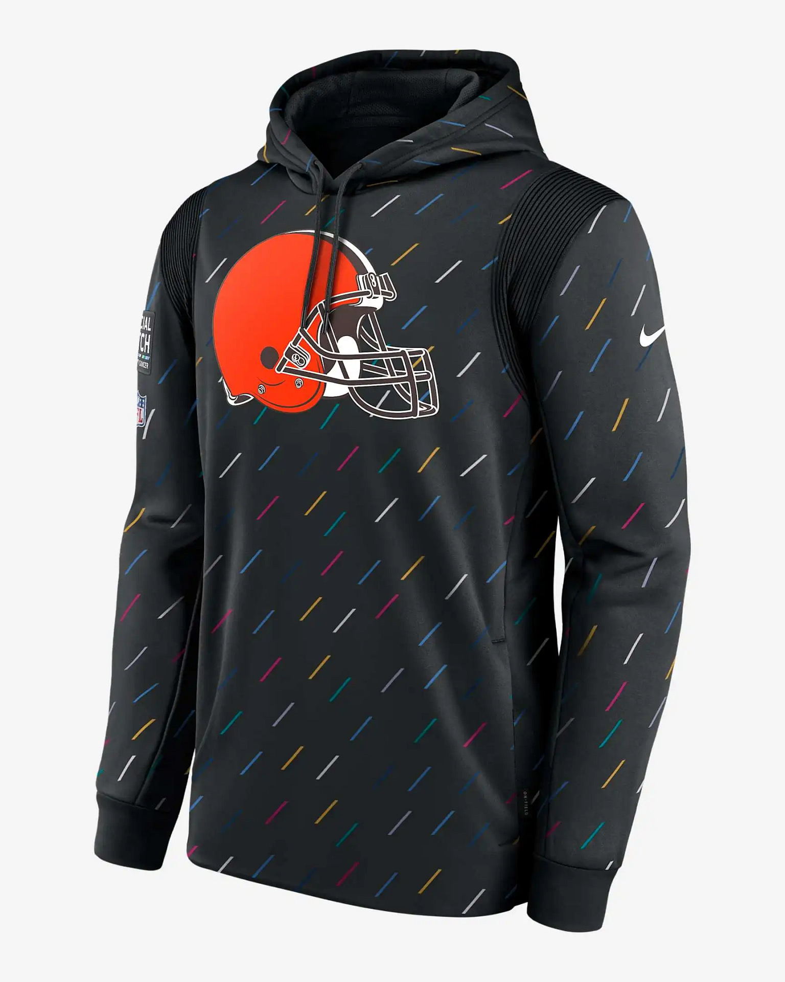 Nfl Cleveland Browns Team Therma Crucial Catch Pullover Hoodie