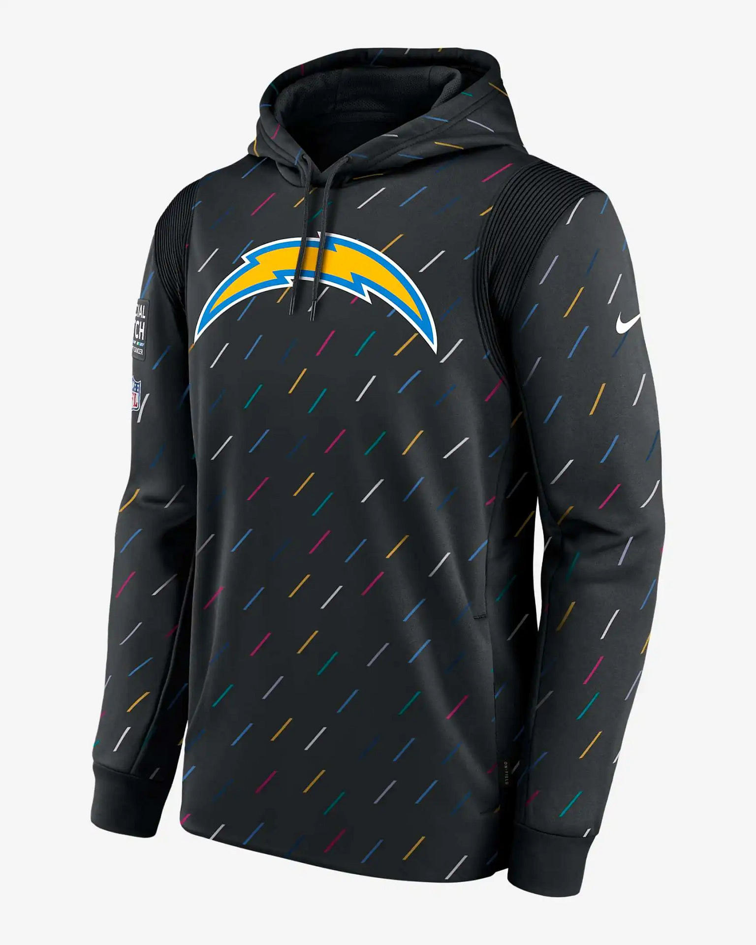 Nfl Los Angeles Chargers Team Therma Crucial Catch Pullover Hoodie