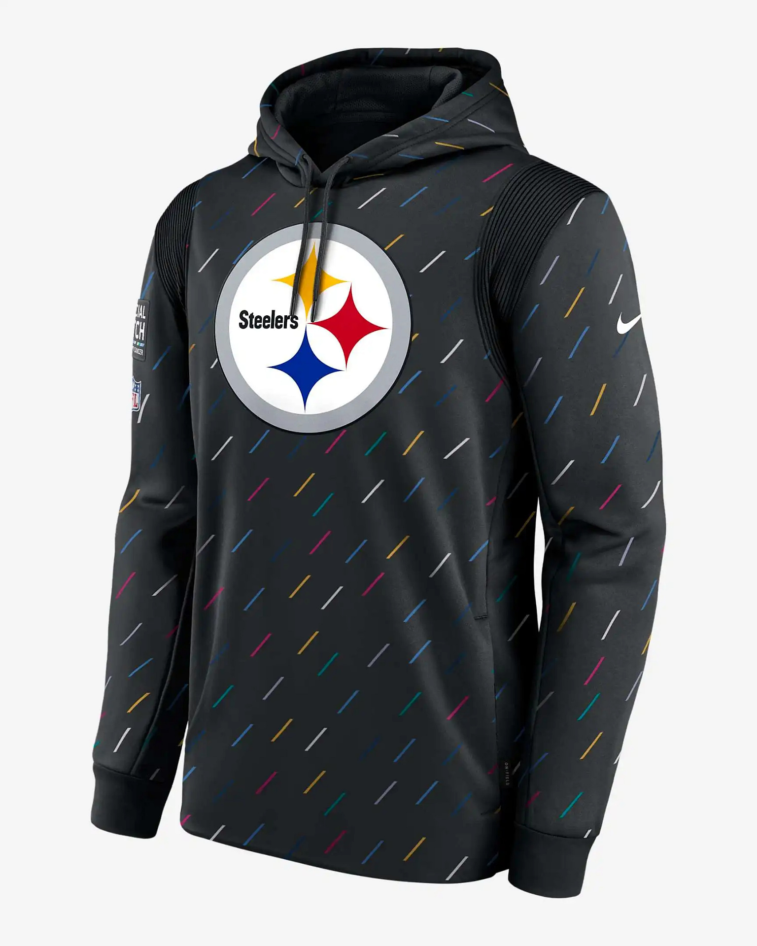 Nfl Pittsburgh Steelers Team Therma Crucial Catch Pullover Hoodie