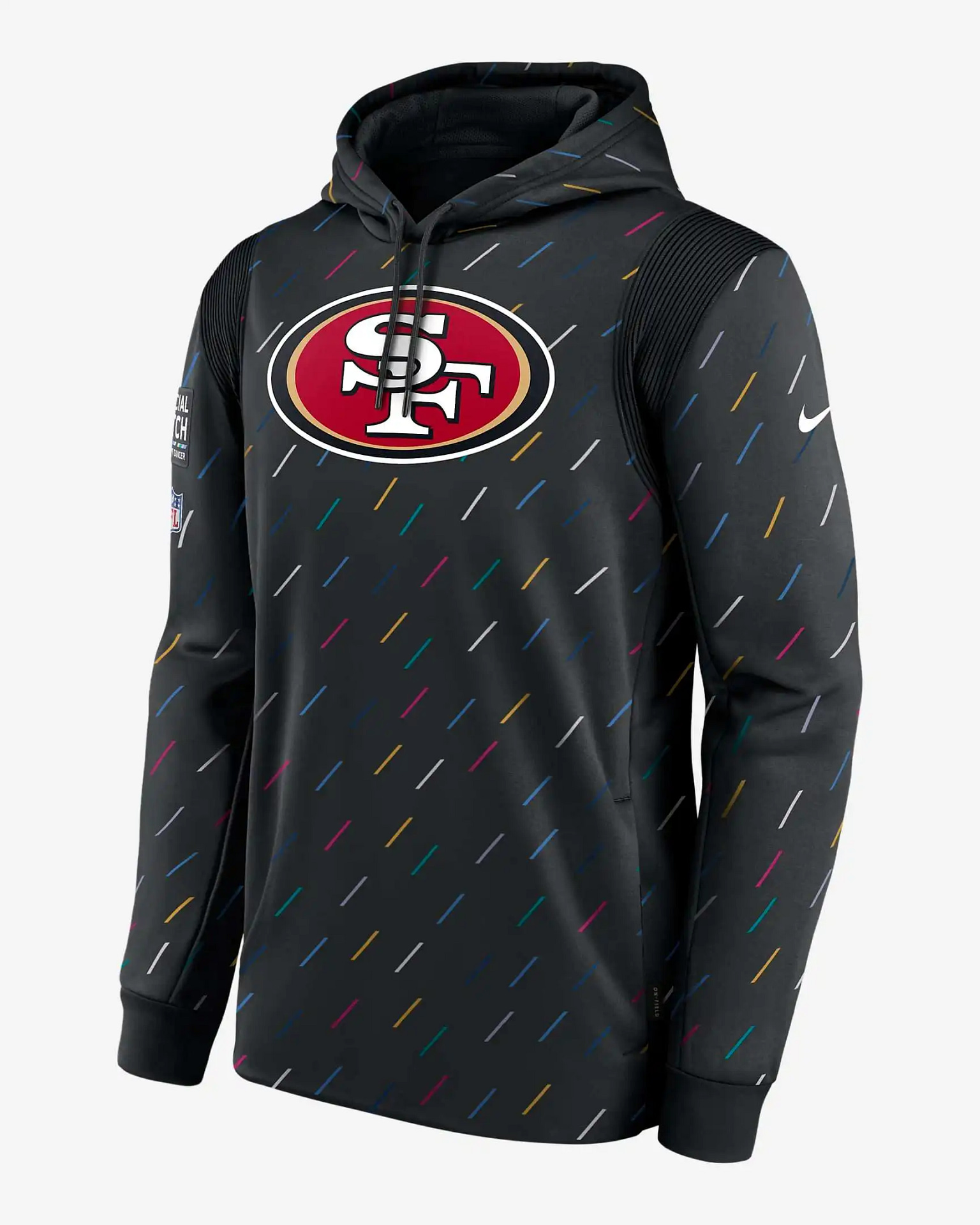 Nfl San Francisco 49Ers Team Therma Crucial Catch Pullover Hoodie