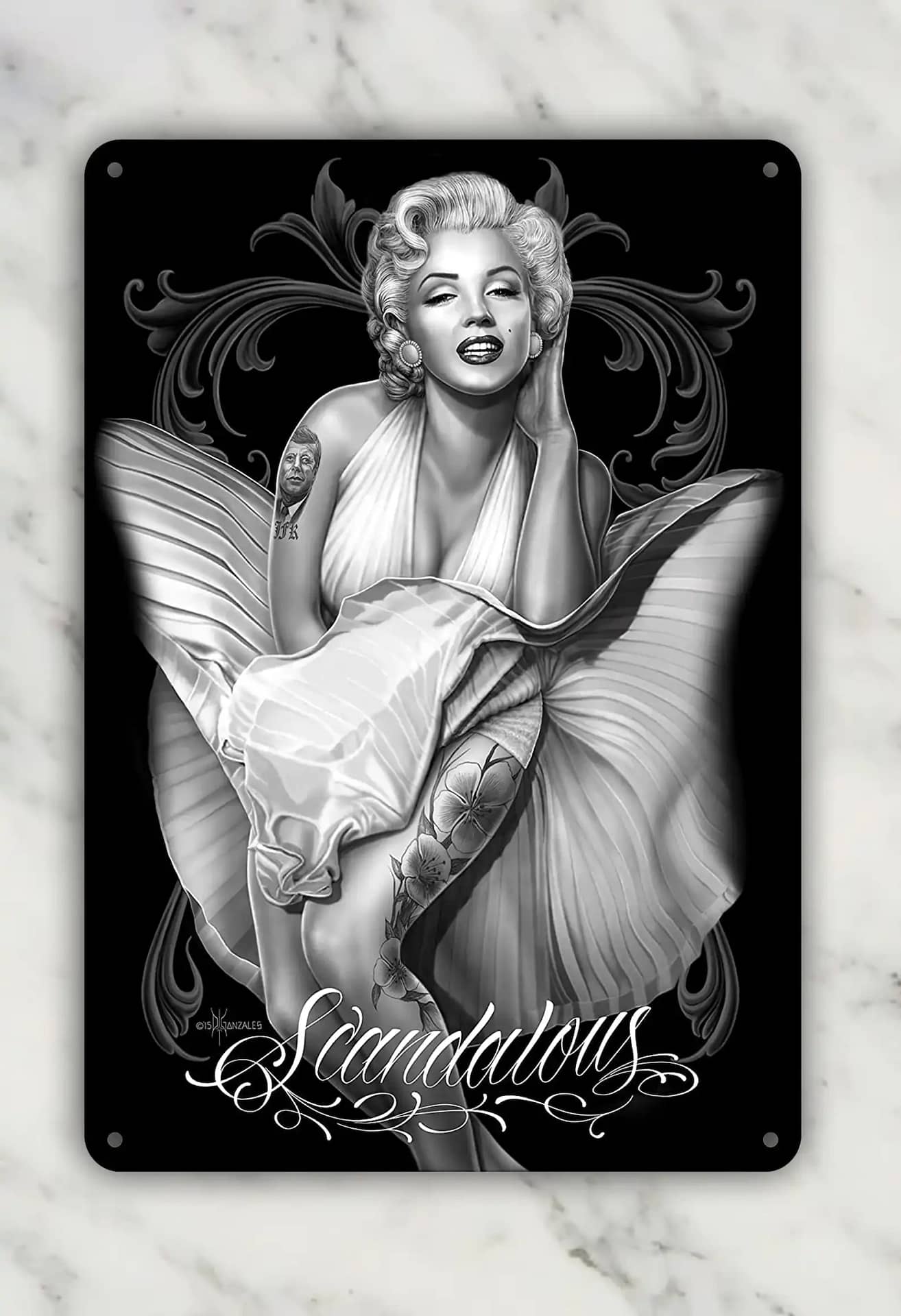 Inktee Store - Personalized Art Sign Scandalous Metal Sign Image