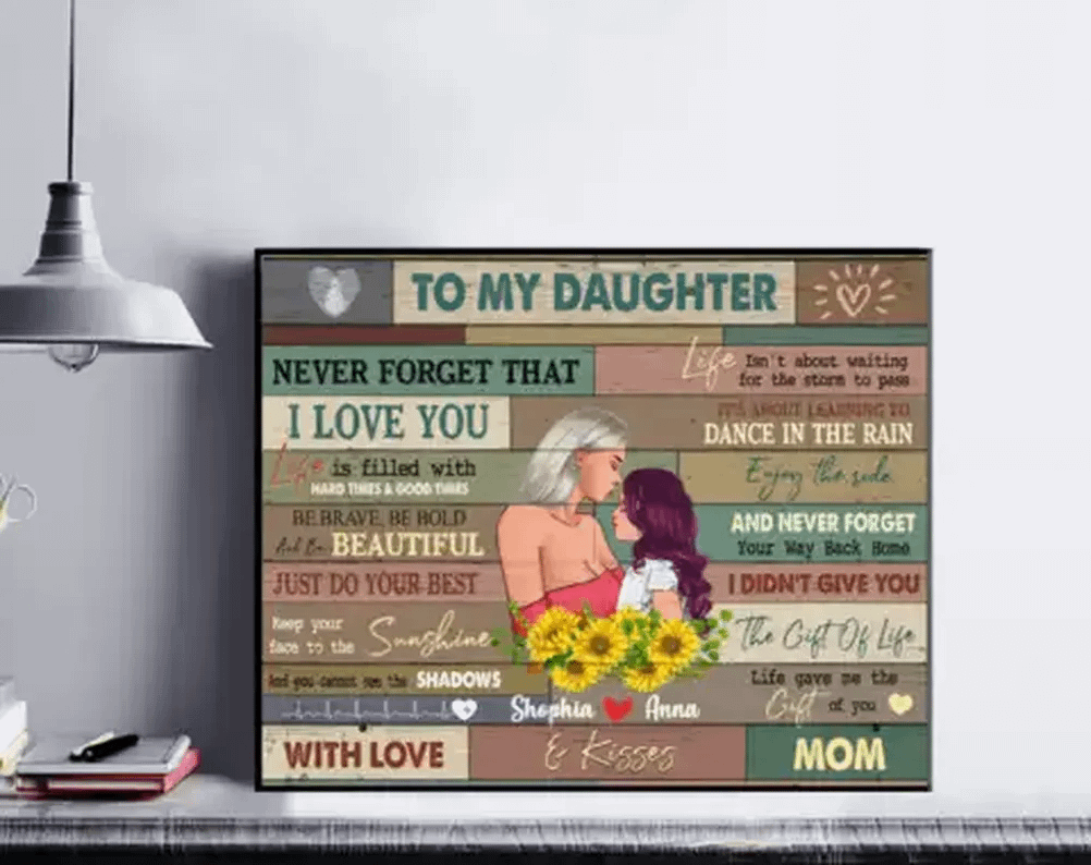 Personalized Gifts To My Daughter Poster