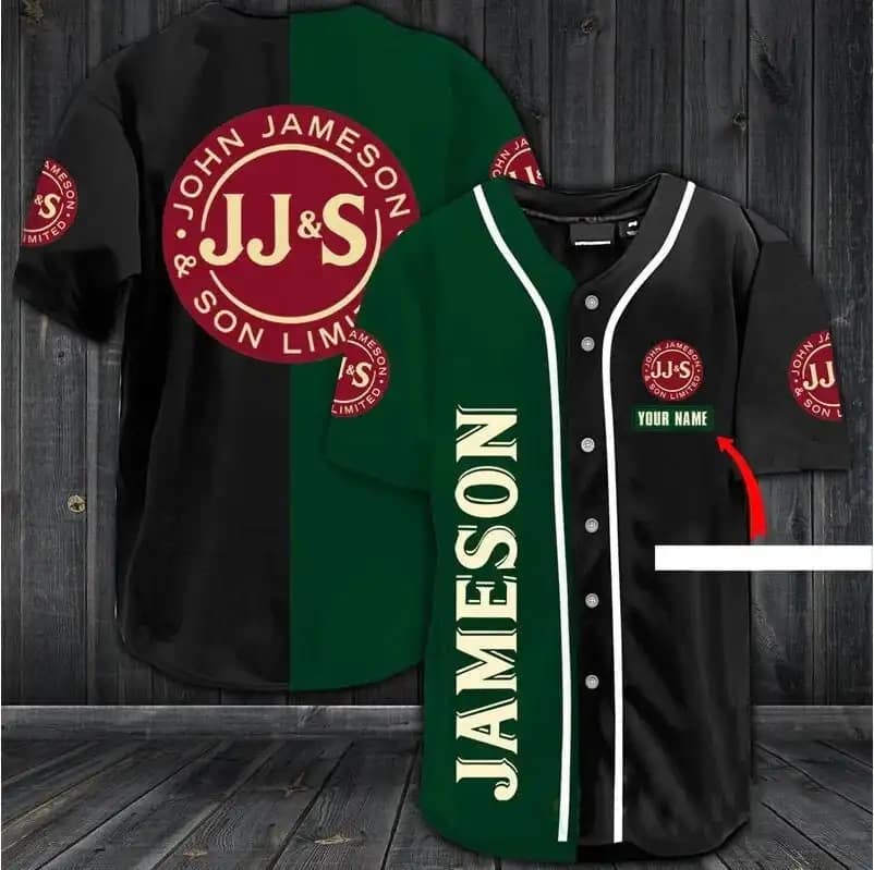 Personalized Jameson Whiskey Beer Custom Baseball Jersey