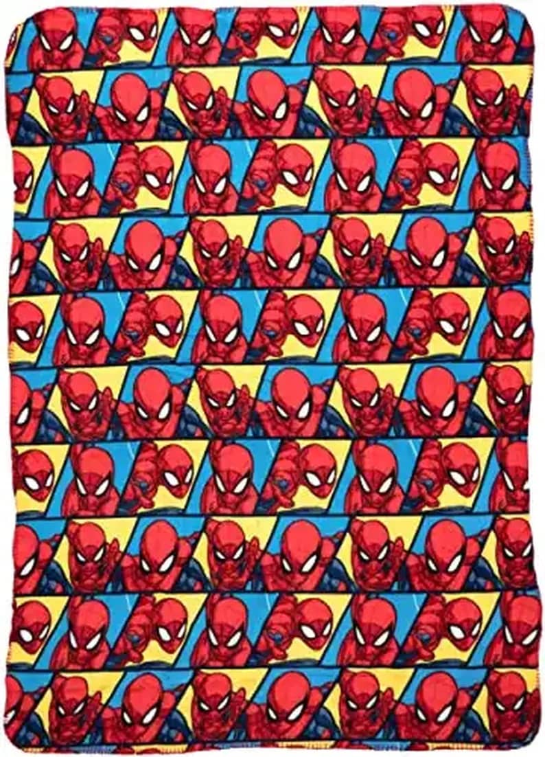Spiderman Fleece Throw Blanket - Fun Superhero For Girls &Amp; Boys Fleece Blanket