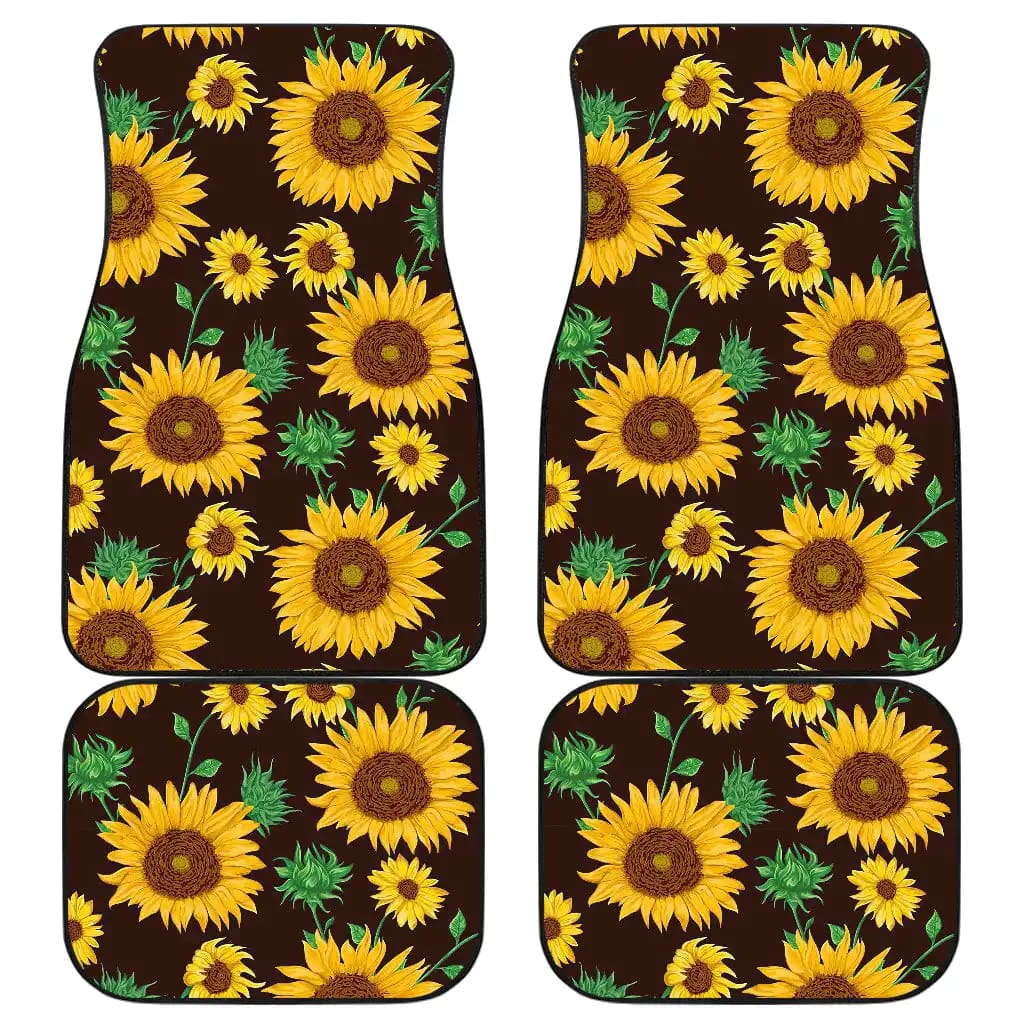 Sunflowers Floral Car Floor Mats
