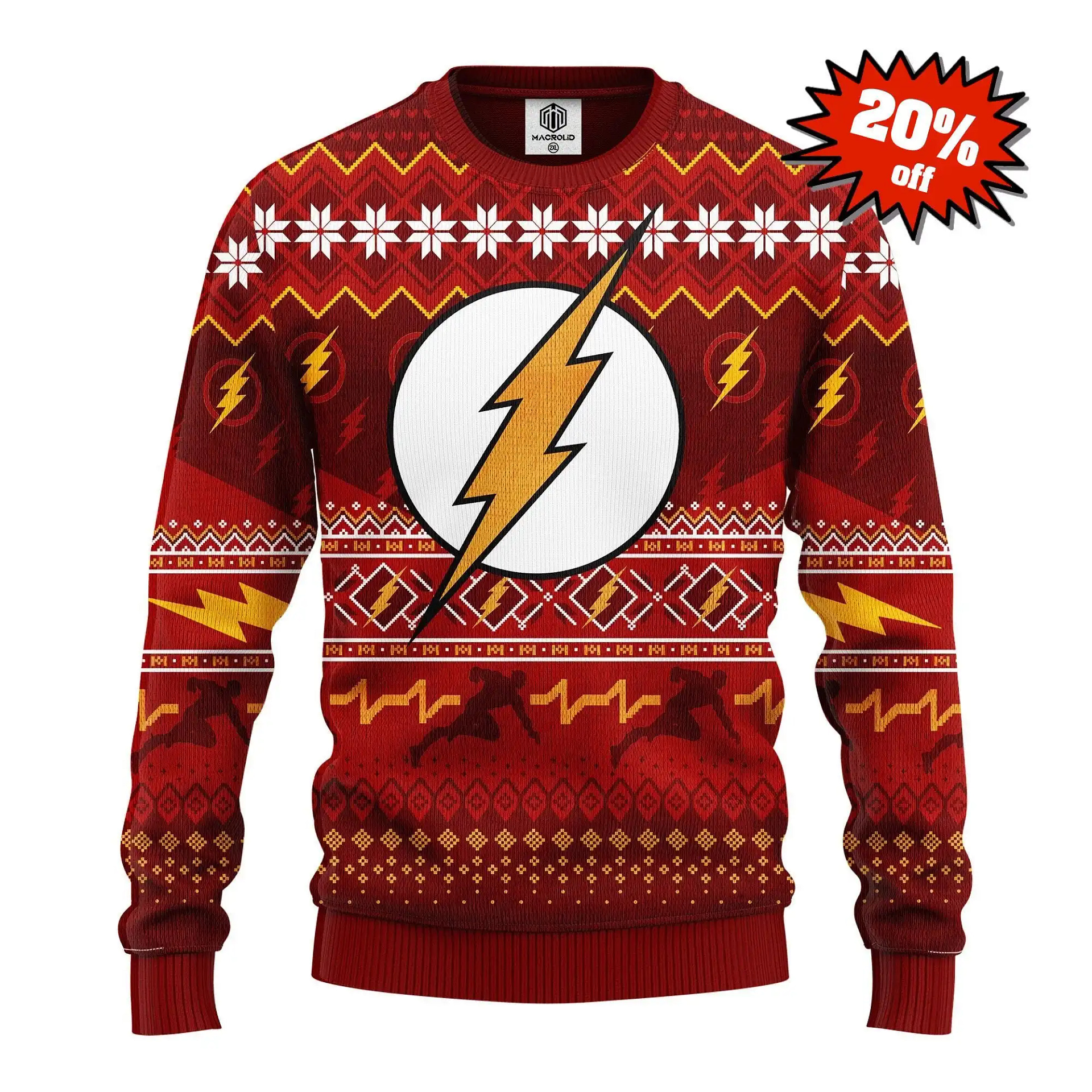 The Flash Knitted Best Holiday Gifts Ugly Sweater
