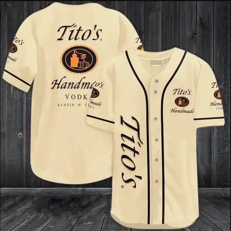 Tito's Vodka Alcohol Custom Baseball Jersey - Inktee Store