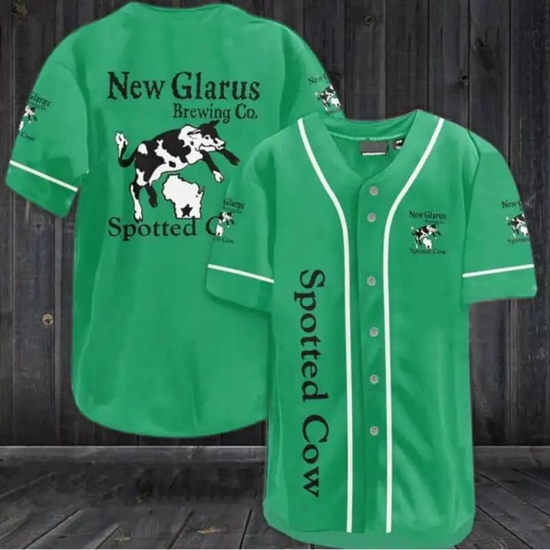 Vintage Spotted Cow Beer Custom Baseball Jersey