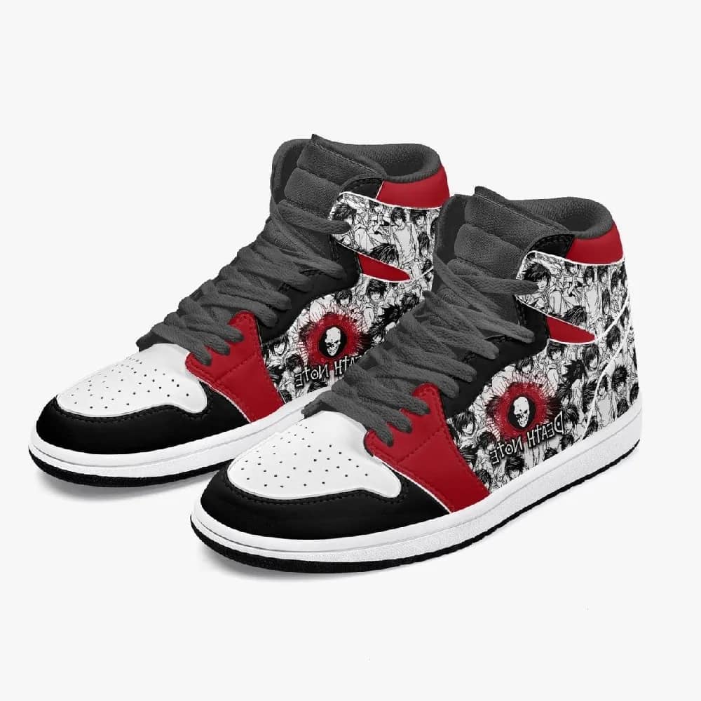 L. Lawliet Custom Death Note Sneakers Anime Air Jordan Shoes - Inktee Store